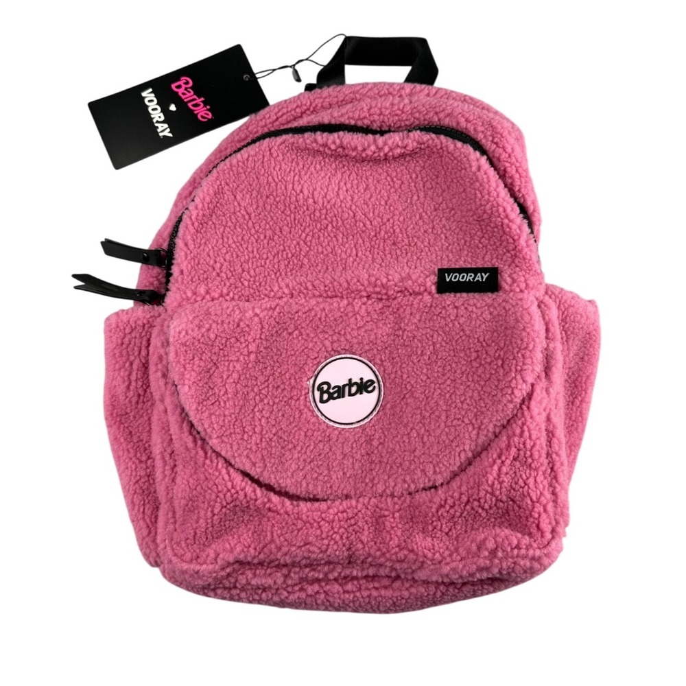 Vooray Barbie Lexi Backpack Womens OS Sherpa Fleece‎ Pink Barbiecore Purse NWT